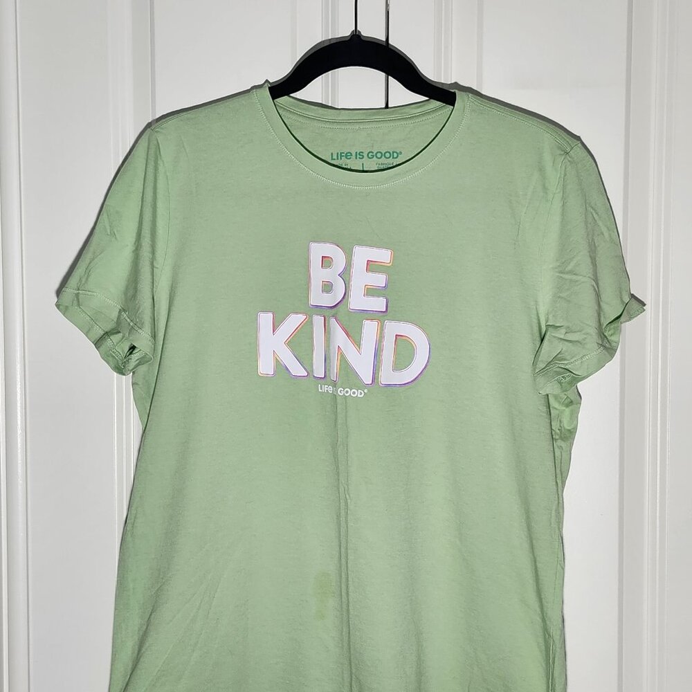Women's Life Is Good T Shirt - Size L